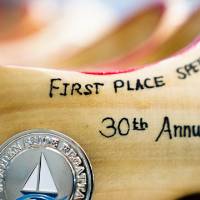 Sr. Fleischmann had a coin created to commemorate the 30th anniversary of the Wooden Shoe Regatta